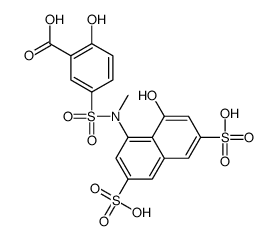 N-methyl-N-(3-carboxy-4-hydroxyphenylsulfonyl)-1-amino-8-hydroxy-3,6-naphthalenedisulfonic acid picture