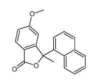 5-methoxy-3-methyl-3-naphthalen-1-yl-2-benzofuran-1-one Structure