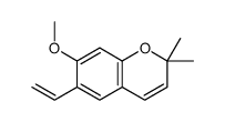 6-ethenyl-7-methoxy-2,2-dimethylchromene结构式