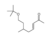 6-methyl-8-[(2-methylpropan-2-yl)oxy]oct-3-en-2-one Structure