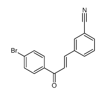 3-[3-(4-bromophenyl)-3-oxoprop-1-enyl]benzonitrile Structure
