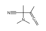 2-(dimethylamino)-2,3-dimethylpenta-3,4-dienenitrile结构式