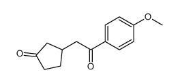 3-[2-(4-methoxyphenyl)-2-oxoethyl]cyclopentan-1-one结构式