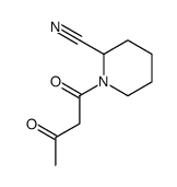 1-(3-oxobutanoyl)piperidine-2-carbonitrile Structure