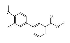 methyl 4'-methoxy-3'-methyl-(1,1'-biphenyl)-3-carboxylate Structure