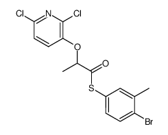 2-(2,6-Dichloro-pyridin-3-yloxy)-thiopropionic acid S-(4-bromo-3-methyl-phenyl) ester Structure