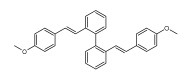 2,2'-bis((E)-4-methoxystyryl)-1,1'-biphenyl Structure