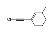 1-chloro-2-(3-methyl-1-cyclohexenyl)acetylene结构式