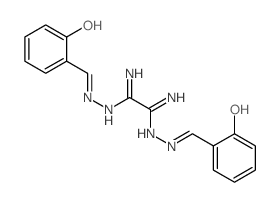 N1,N2-bis[(6-oxo-1-cyclohexa-2,4-dienylidene)methylamino]ethanediimidamide structure