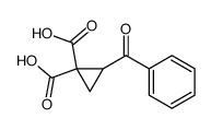 2-benzoylcyclopropane-1,1-dicarboxylic acid Structure