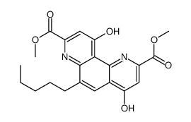 dimethyl 4,10-dioxo-6-pentyl-1,7-dihydro-1,7-phenanthroline-2,8-dicarboxylate Structure