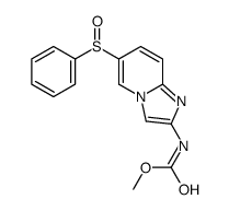 Carbamic acid, [6-(phenylsulfinyl)imidazo[1,2-a]pyridin-2-yl]-, Methyl ester (9CI) Structure