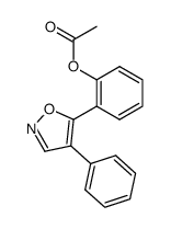 1-acetoxy-2-(4-phenyl-isoxazol-5-yl)-benzene结构式