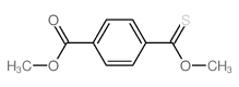 Benzoic acid,4-(methoxythioxomethyl)-, methyl ester Structure