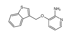 3-(1-benzothiophen-3-ylmethoxy)pyridin-2-amine结构式