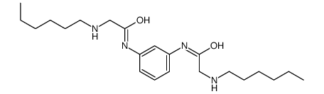 2-(hexylamino)-N-[3-[[2-(hexylamino)acetyl]amino]phenyl]acetamide Structure