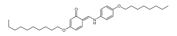 3-decoxy-6-[(4-octoxyanilino)methylidene]cyclohexa-2,4-dien-1-one结构式