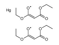 bis(1,3-diethoxy-1,3-dioxopropan-2-yl)mercury结构式