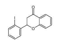 2-(2-iodophenyl)-2,3-dihydrochromen-4-one Structure