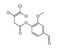 (4-formyl-2-methoxyphenyl) 3,4,4-trichlorobut-3-enoate结构式