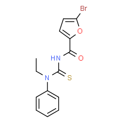5-bromo-N-{[ethyl(phenyl)amino]carbonothioyl}-2-furamide结构式