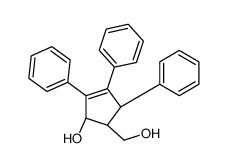 (1R,4R,5R)-5-(hydroxymethyl)-2,3,4-triphenylcyclopent-2-en-1-ol结构式