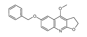 6-benzyloxy-4-methoxy-2,3-dihydro-furo[2,3-b]quinoline结构式