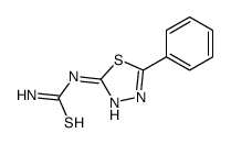 (5-phenyl-1,3,4-thiadiazol-2-yl)thiourea Structure