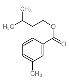 Benzoic acid,3-methyl-, 3-methylbutyl ester结构式