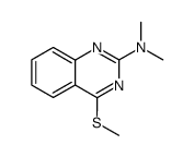 2-dimetylamino-4-methylthioquinazoline Structure