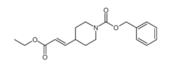 benzyl 4-((1E)-3-ethoxy-3-oxoprop-1-en-1-yl)piperidine-1-carboxylate结构式