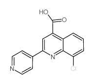 8-Chloro-2-pyridin-4-ylquinoline-4-carboxylic acid Structure