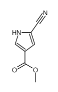 1H-Pyrrole-3-carboxylicacid,5-cyano-,methylester(9CI)结构式