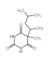 5-methyl-5-(4-methylpentan-2-yl)-1,3-diazinane-2,4,6-trione结构式