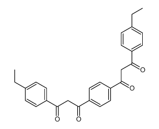 1-(4-ethylphenyl)-3-[4-[3-(4-ethylphenyl)-3-oxopropanoyl]phenyl]propane-1,3-dione Structure