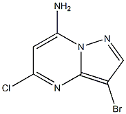 3-bromo-5-chloropyrazolo[1,5-a]pyrimidin-7-amine Structure