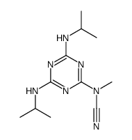 [4,6-bis(propan-2-ylamino)-1,3,5-triazin-2-yl]-methylcyanamide结构式