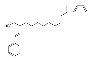 buta-1,3-diene,dodecane-1-thiol,styrene Structure