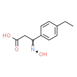 Benzenepropanoic acid, 4-ethyl-ba-(hydroxyimino)- (9CI) Structure