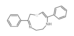 1,4,7-Thiadiazonine,2,5,6,7-tetrahydro-3,8-diphenyl-结构式