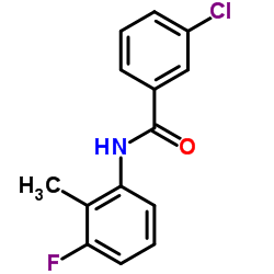 3-Chloro-N-(3-fluoro-2-methylphenyl)benzamide structure