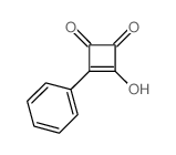 3-Cyclobutene-1,2-dione,3-hydroxy-4-phenyl- structure