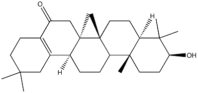 (13α)-3β-Hydroxy-28-norolean-17-en-16-one结构式