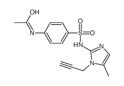 Acetamide, N-(4-(((5-methyl-1-(2-propynyl)-1H-imidazol-2-yl)amino)sulf onyl)phenyl)-结构式