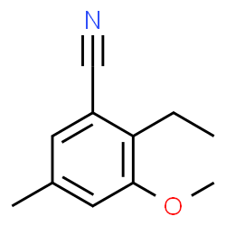 m-Anisonitrile, 2-ethyl-5-methyl- (5CI) Structure