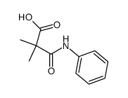 2,2-dimethyl-N-phenyl-malonamic acid Structure