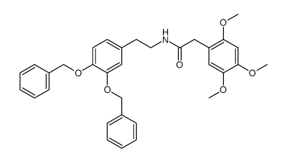 N-[[3,4-(dibenzyloxy)phenyl]ethyl]-2',4',5'-trimethoxyphenylacetamide结构式