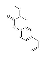 (4-prop-2-enylphenyl) 2-methylbut-2-enoate结构式