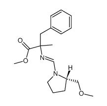 α-<(2S)-2-Methoxymethyl-1-pyrrolidinylmethyleneamino>-α-methylbenzenepropanoic acid, methyl ester Structure