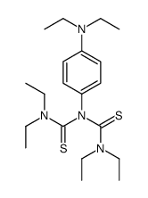 1,1,5,5-Tetraethyl-3-[4-(diethylamino)phenyl]dithiobiuret结构式